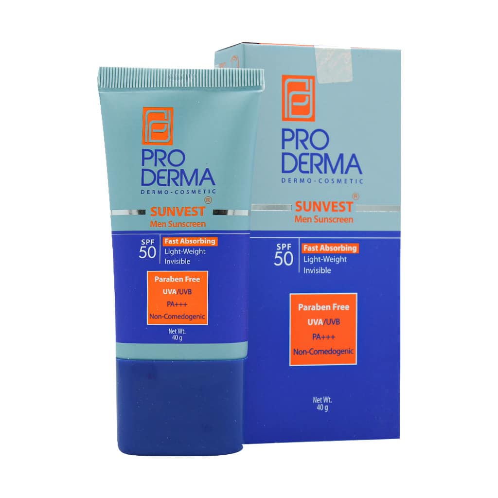 Proderma Sunvest Men Sunscreen SPF50 40 ml کرم ضد آفتاب فاقد چربی آقایان SPF50 پرودرما | 40 میلی لیتر - Image 1