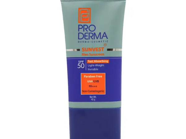 کرم ضد آفتاب فاقد چربی آقایان SPF50 پرودرما (40 میلی لیتری)