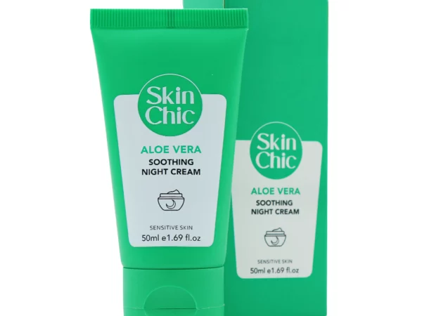 کرم شب آلوئه ورا مناسب پوست حساس اسکین شیک | 50 میلی لیتر