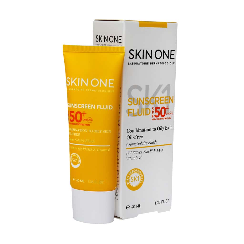 فلوئید ضد آفتاب بی رنگ فاقد چربی SPF 50 اسکین وان | 40 میلی لیتر - Image 1