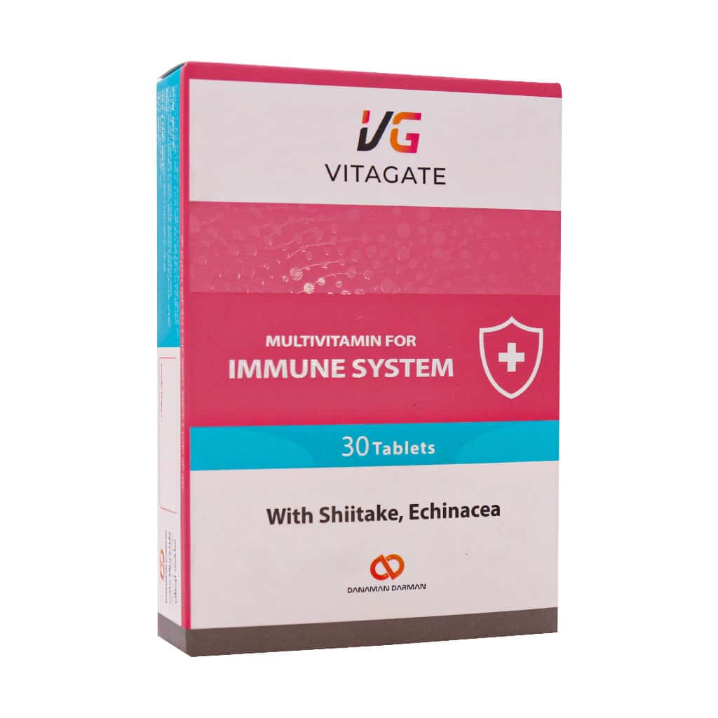 Vitagate-Immune-System-30-Tab قرص مولتی ویتامین برای تقویت سیستم ایمنی ویتاگیت  - 30 عدد - Image 1