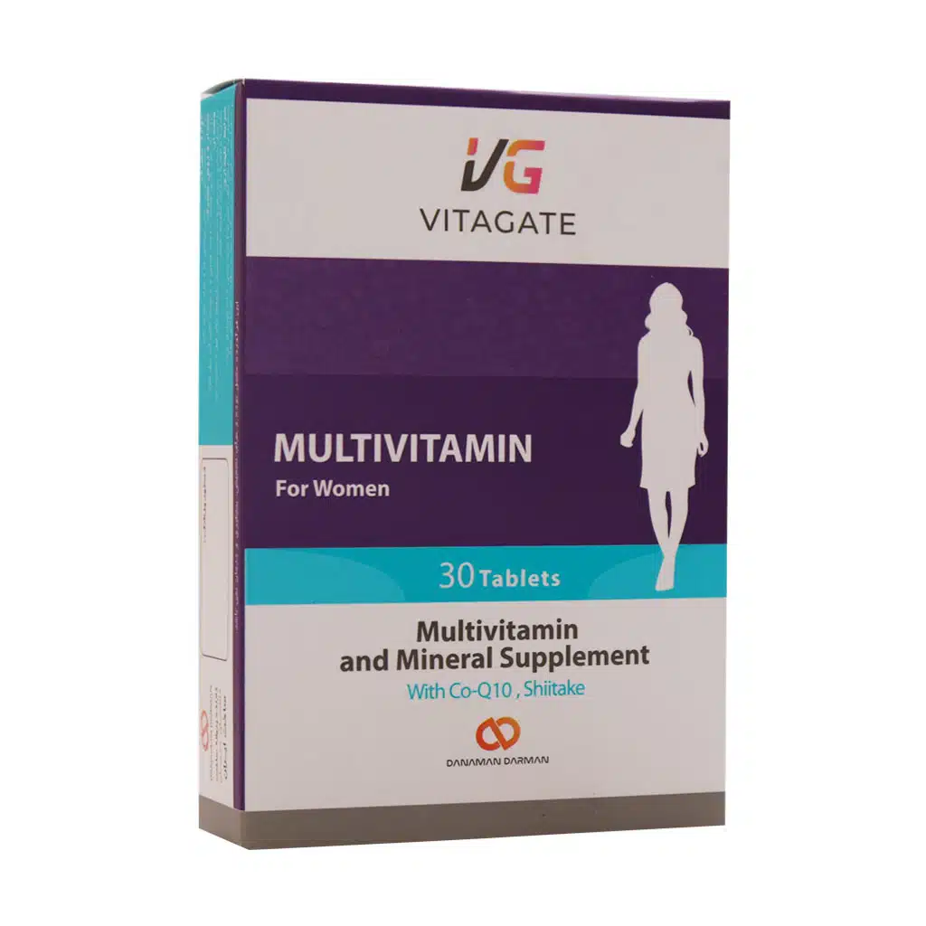 Vitagate-Multivitamin-For-Women-Tabs.jpg (1) قرص مولتی ویتامین بانوان ویتاگیت - 30 عدد - Image 1