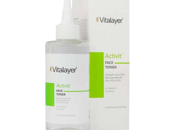 تونر پاک کننده صورت مدل اکتی ویت ویتالیر – 200 میلی لیتر