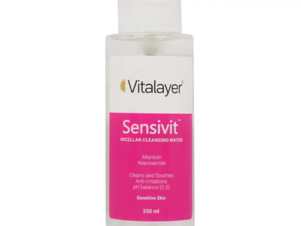 محلول پاک کننده آرایش سنسی ویت مناسب پوست حساس ویتالیر – 250 میلی لیتر