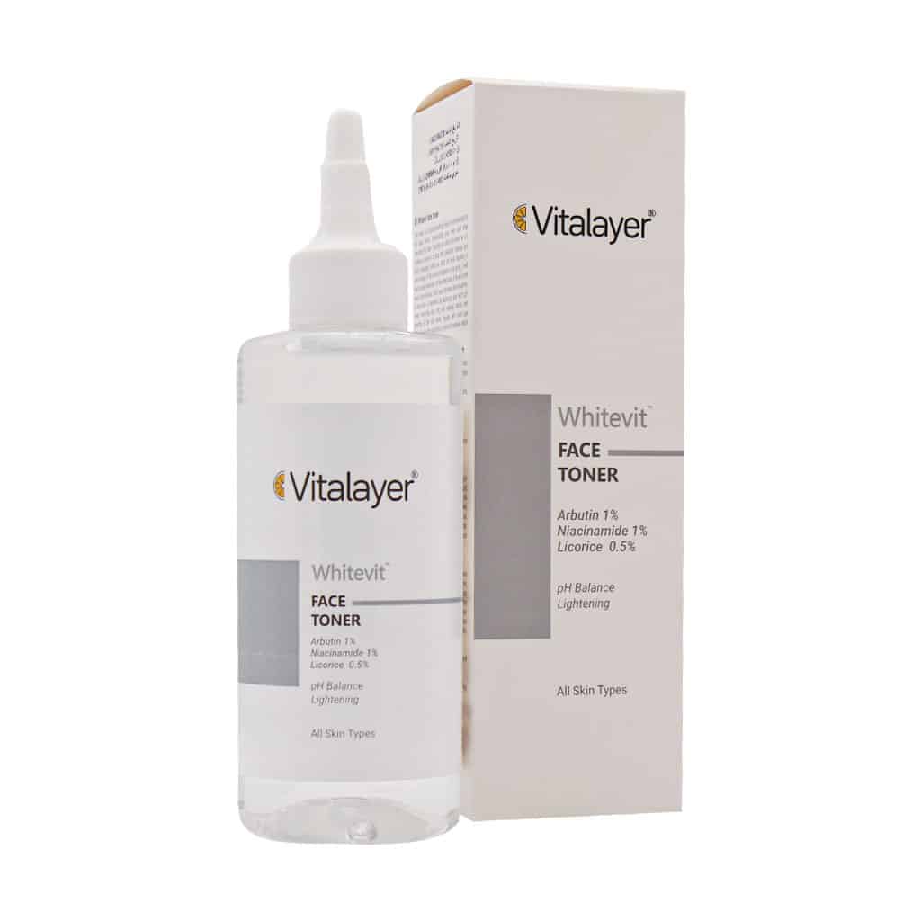 Vitalayer Whitevit Face Toner 200 ml تونر پاک کننده صورت مدل وایت ویت ویتالیر – 200 میلی لیتر - Image 1