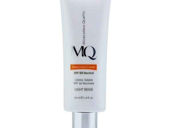 کرم ضد آفتاب نرمال بژ روشن SPF50 ام کیو | 55 میلی لیتر