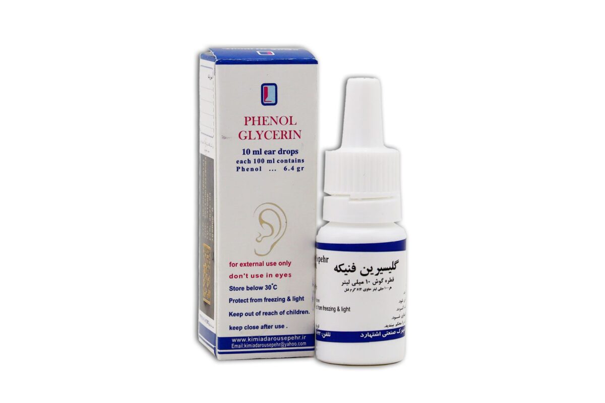 قطره گوش گلیسرین فنیکه کیمیا دارو‌‌ سپهر - 10 میلی لیتر - Image 1