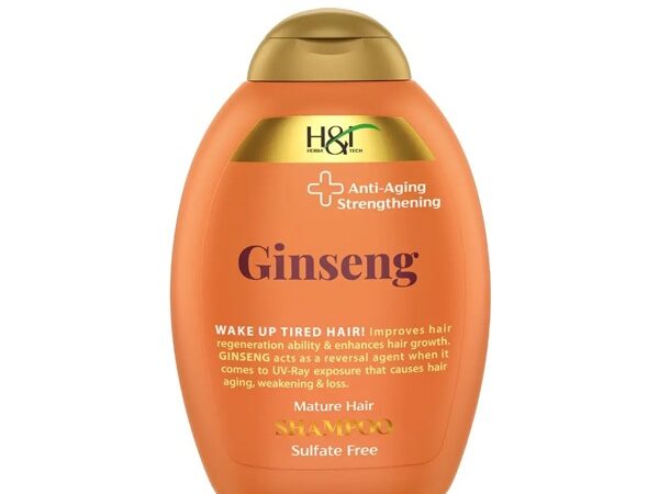 شامپو تقویت کننده حاوی جینسنگ مناسب موهای سست و بی حالت اچ اند تی | 385 میلی لیتر