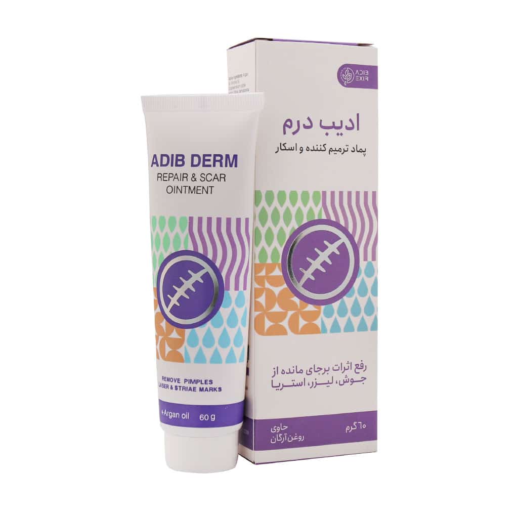 پماد ترمیم کننده و اسکار ادیب درم 60 پماد ترمیم کننده و اسکار ادیب درم - 60 گرم - Image 1