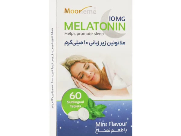 قرص زیر زبانی ملاتونین 10 میلی گرم اکسیر آفرین آریا - 60 عدد