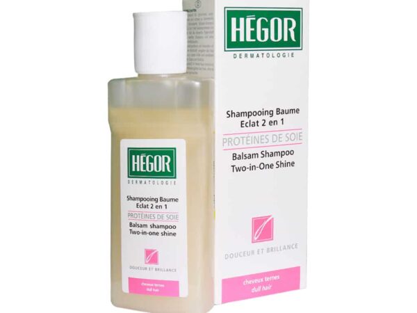 شامپو بالسام 2 در 1 حاوی پروتئین ابریشم مناسب موهای رنگ شده هگور | 150 میلی لیتر