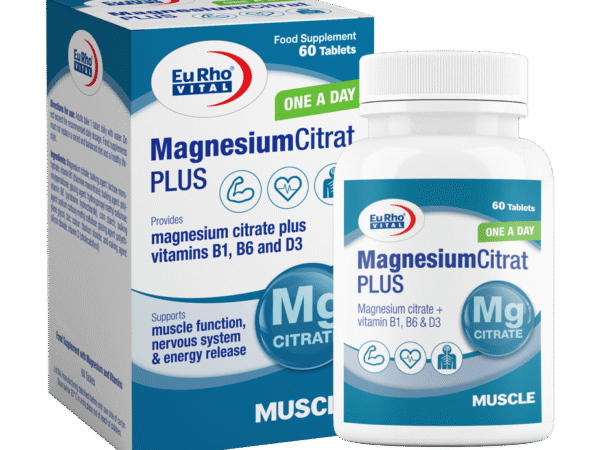قرص منیزیوم سیترات پلاس یورو ویتال - 60 عدد