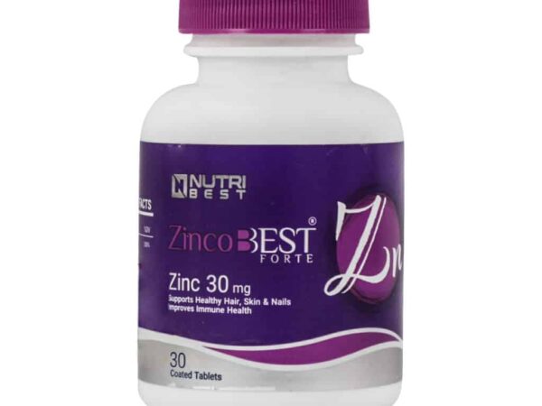 قرص زینکوبست فورت 30 میلی گرم نوتری بست - 30 عدد