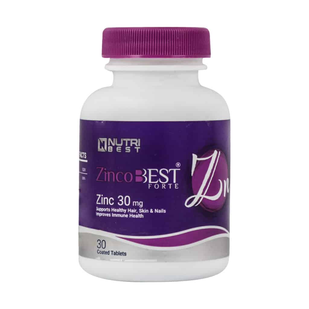قرص زینکوبست فورت 30 میلی گرم نوتری قرص زینکوبست فورت 30 میلی گرم نوتری بست - 30 عدد - Image 1