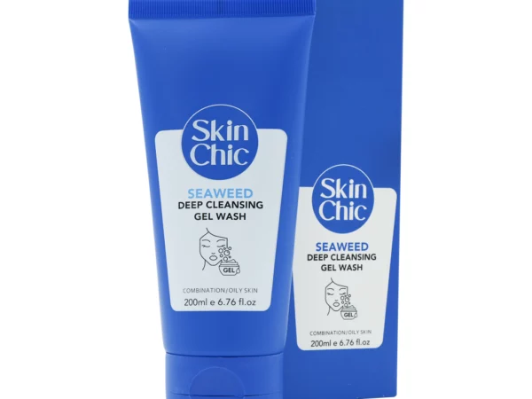 ژل شوینده صورت پوست چرب حاوی عصاره جلبک دریایی اسکین شیک | 200 میلی لیتر