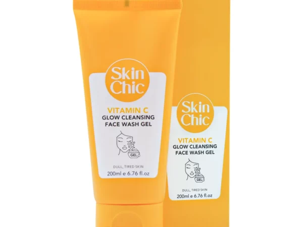 ژل شستشوی صورت ویتامین سی مناسب پوست خسته و استرس دار اسکین شیک | 200 میلی لیتر