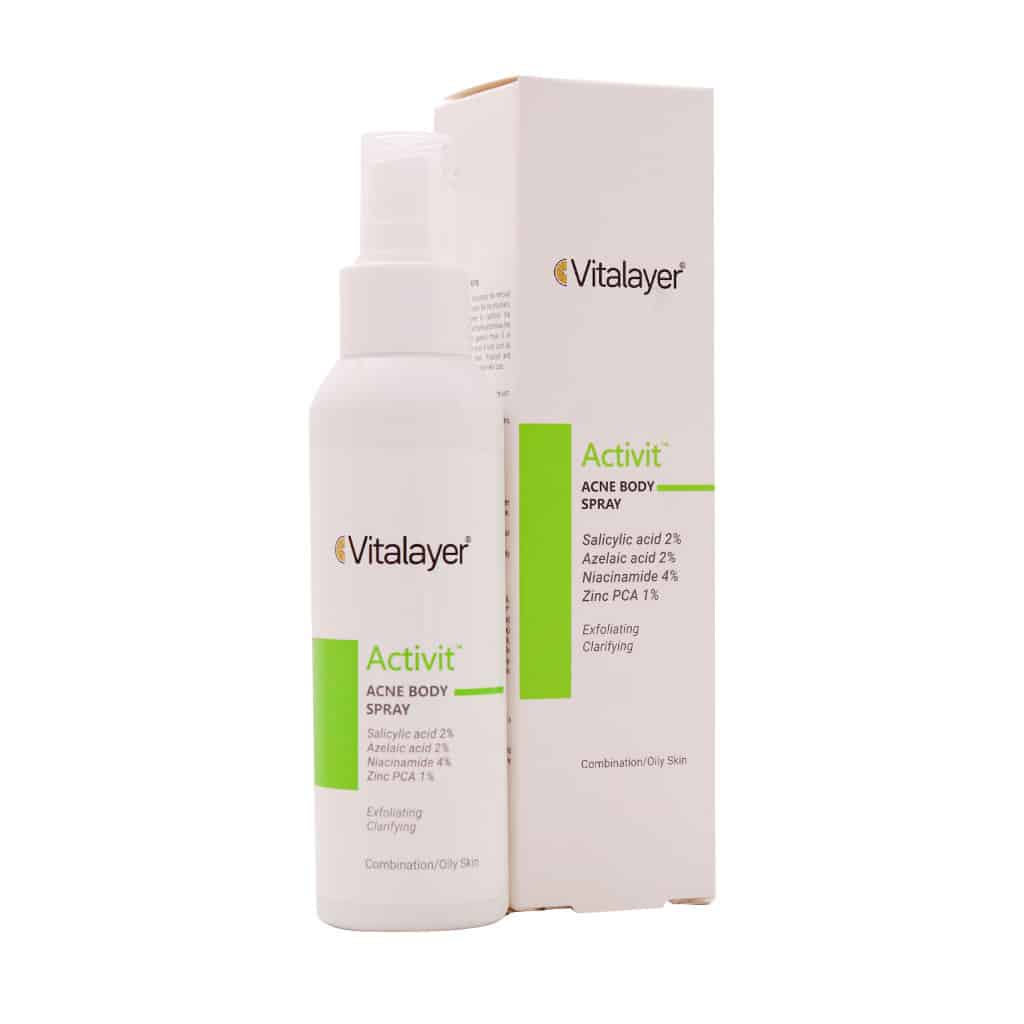 لوسیون اسپری ضد جوش و لایه بردار اک لوسیون اسپری ضد جوش و لایه بردار اکتی ویت ویتالیر – 120 میلی لیتر - Image 1