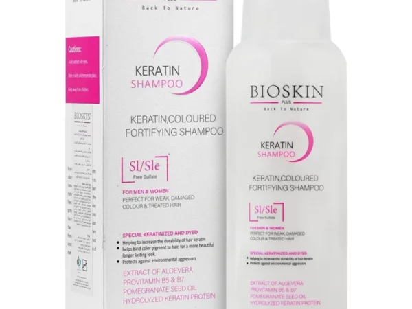 شامپو فاقد سولفات مناسب موهای رنگ شده و کراتینه بایو اسکین | 250 میلی لیتر