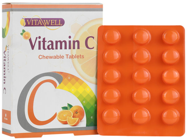 قرص جویدنی ویتامین ث پرتقالی ویتاول - 30 عدد