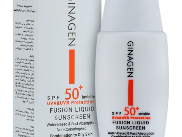 کرم ضد آفتاب بی رنگ پوست چرب و مختلط spf+50 ژیناژن - 50 میلی لیتر