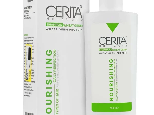 شامپو تقویت کننده پروتئین جوانه گندم مناسب انواع مو سریتا - 200 میلی لیتر