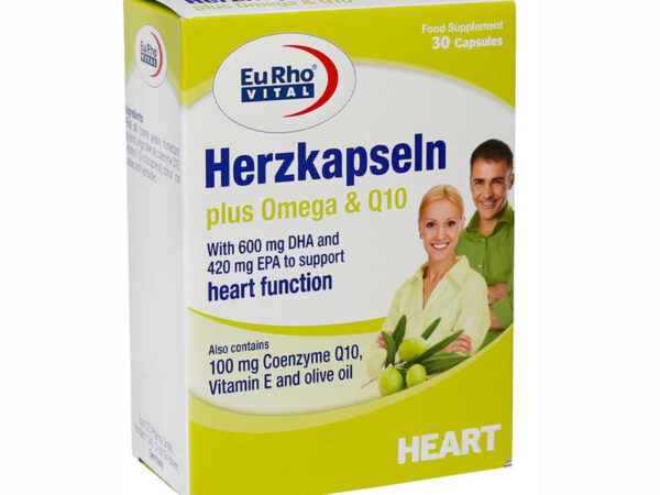 کپسول هرتز کپسول پلاس امگا و کیوتن یوروویتال - 30 عددی