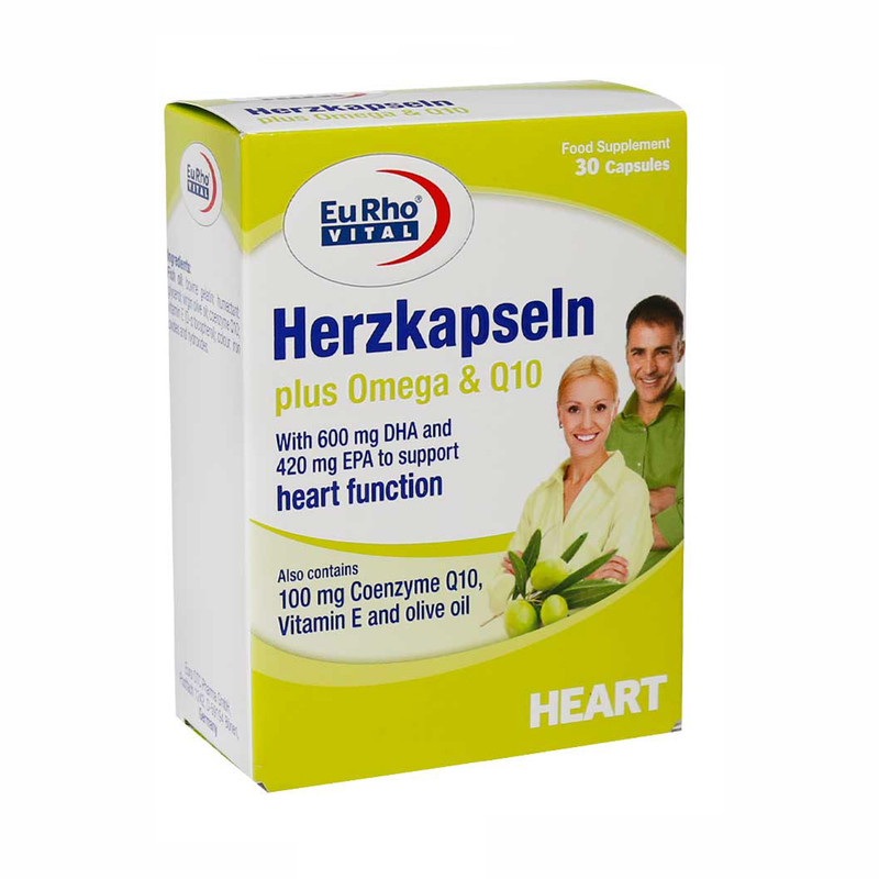 55d6b3308cf63678e2c09b3bbf00652e2bf4cfeb_1650452654 کپسول هرتز کپسول پلاس امگا و کیوتن یوروویتال - 30 عددی - Image 1