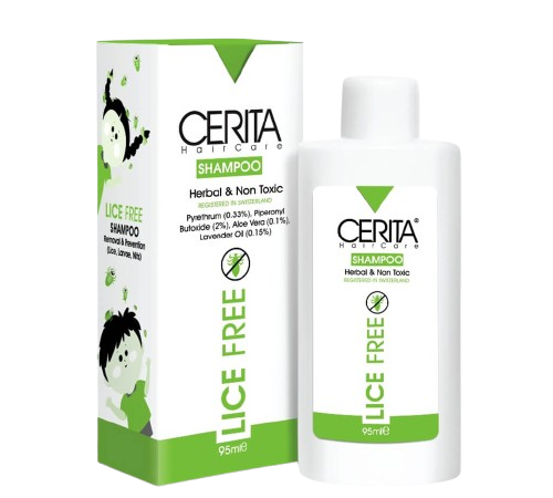 شامپو لایس فری مناسب انواع مو سریتا - 95 میلی لیتر