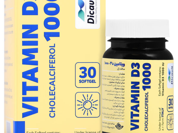 کپسول ویتامین D3 1000 واحد دیکاویت (30 عدد)