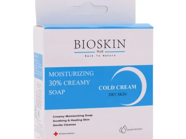صابون مرطوب کننده کرم دار مناسب پوست خشک بایو اسکین پلاس | 100 گرمی