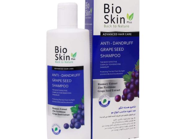 شامپو ضد شوره هسته انگور بایو اسکین | 200 میلی لیتر