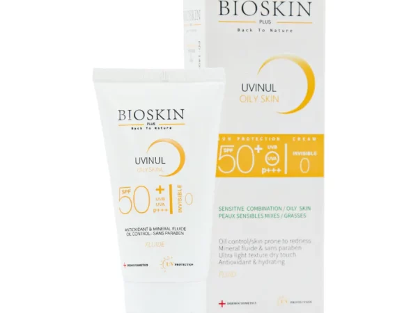 فلوئید ضد آفتاب SPF50 پوست چرب و مختلط بایو اسکین پلاس | 40 میلی لیتر