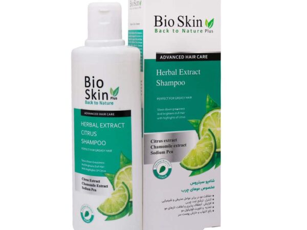 شامپو موی چرب عصاره لیمو بایو اسکین پلاس | 200 میلی لیتر