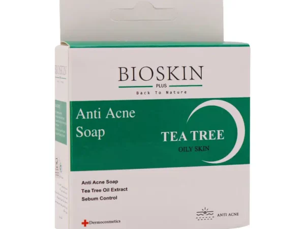 صابون روغن درخت چای ضد جوش بایو اسکین پلاس | 100 گرمی