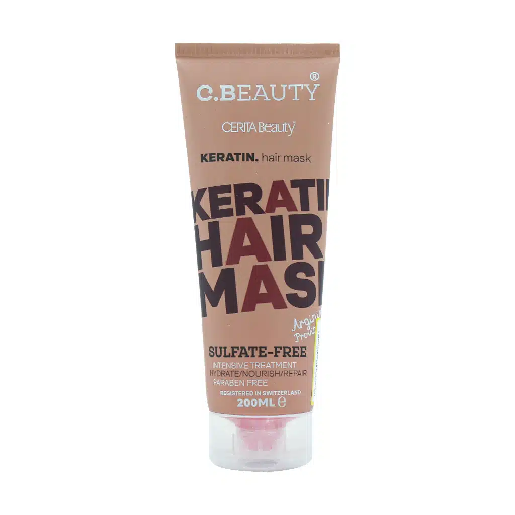 Cerita-Beauty-Keratin-Hair-Mask-200.jpg ماسک مو کراتینه پرو ویتامین B5 کراتین آرژنین سریتا بیوتی - 200 میلی لیتر - Image 1