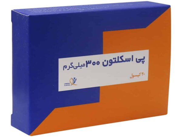 کپسول پی اسکلتون 300 میلی گرم دارو پژوهان (20 عددی)