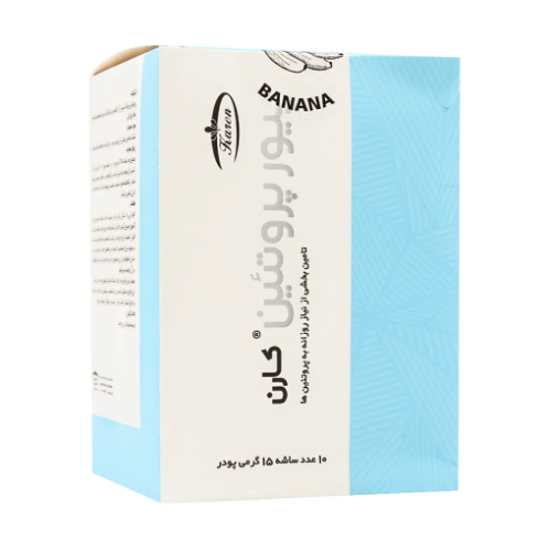 Screenshot 2025-12-15 173445 پودر پیور پروتئین + گلوتامین موزی کارن 15 گرم - 10 عدد - Image 1