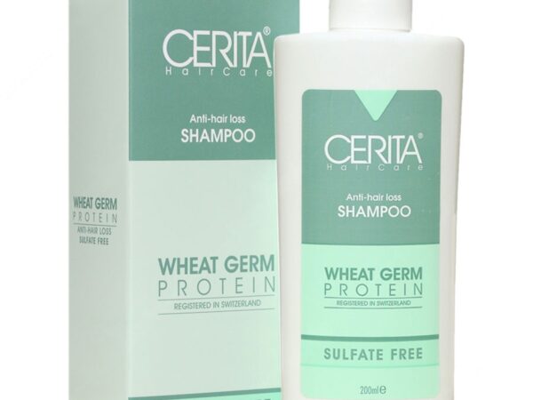 شامپو تقویت کننده مو حاوی پروتئین جوانه گندم بدون سولفات سریتا - 200 میلی لیتر