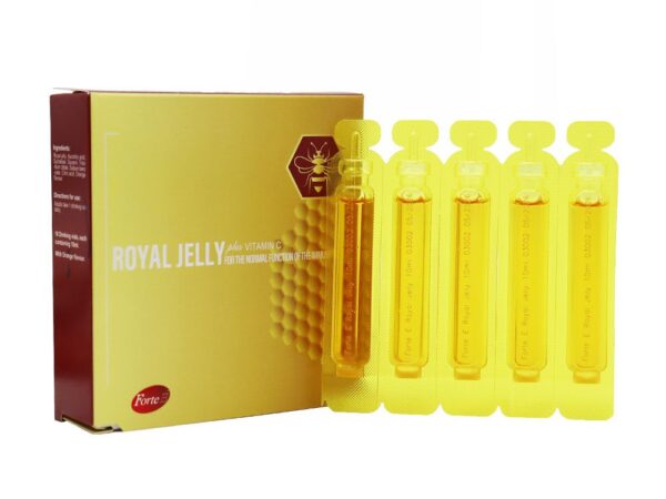 محلول خوراکی ژل رویال + ویتامین ث فورت ای - 10 عدد