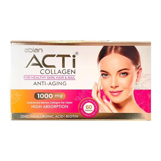 0026404_-60-_625 قرص اکتی کلاژن ابیان دارو - 60 عدد - Image 1