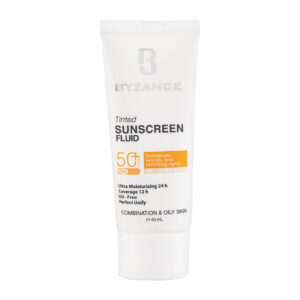 فلوئید ضد آفتاب رنگی SPF50 پوست چرب رنگ بژ روشن 10 بیزانس | 40 میلی لیتری