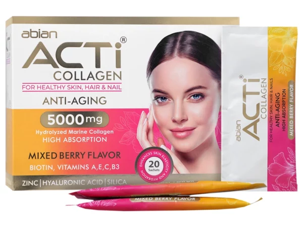 ساشه آکتی کلاژن توت 5000 میلیگرم ابیان دارو - 20 عدد