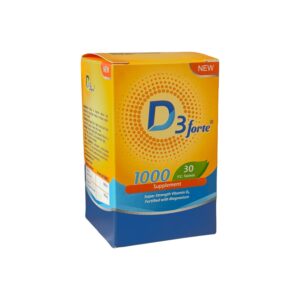 قرص ویتامین D3 + منیزیم دی تری فورت 1000 واحد (30 عدد)