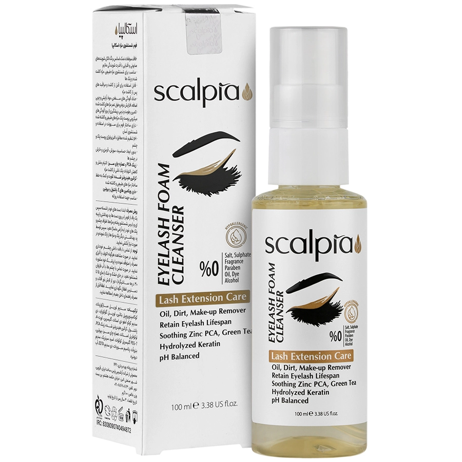 8551629736202472211 فوم شستشوی مژه اسکالپیا - 100 میلی لیتر - Image 1