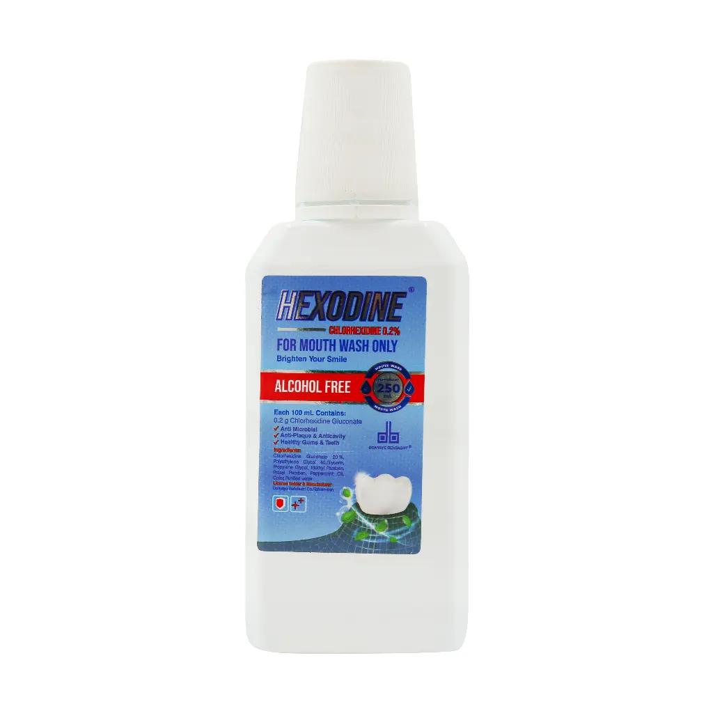 Donyaye-Behdasht-Chlorhexidine-0.2-Hexodine-Mouth-Wash-250 دهانشویه هگزوداین کلرهگزیدین 0.2 درصد (250 میلی لیتر) - تصویر 1