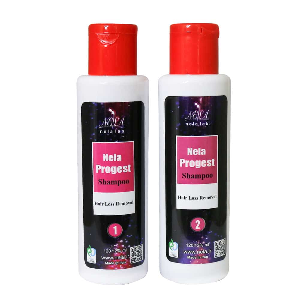 Nela-Progest-Hair-Loss-Removal-Shampoo شامپو ضد ریزش مو نلا (120 میلی لیتر) - تصویر 1