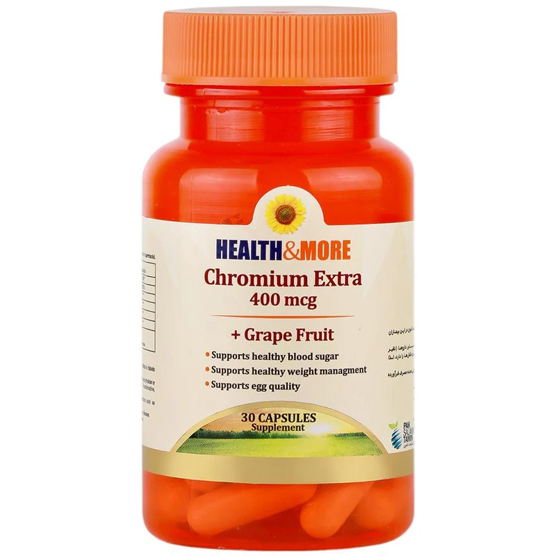 b63414821ce7bdbd7094bb73c9336aa12695879c_1722853001 کپسول کرومیوم اکسترا هلث اند مور - 30 عدد - Image 1