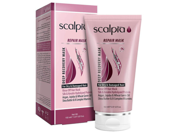 ماسک مو مخصوص موهای خشک و آسیب دیده نیاز به آبکشی اسکالپیا - 150 میلی لیتر