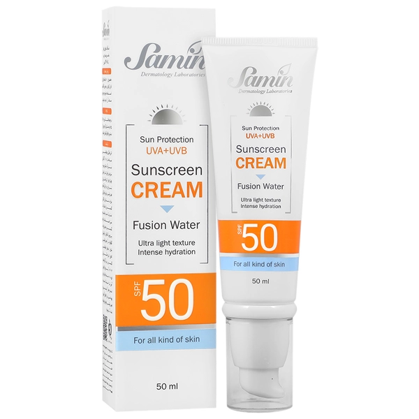 ضد آفتاب فیوژن واتر مناسب انواع پوست با SPF 50 ثمین – 50 میلی لیتری - تصویر 1