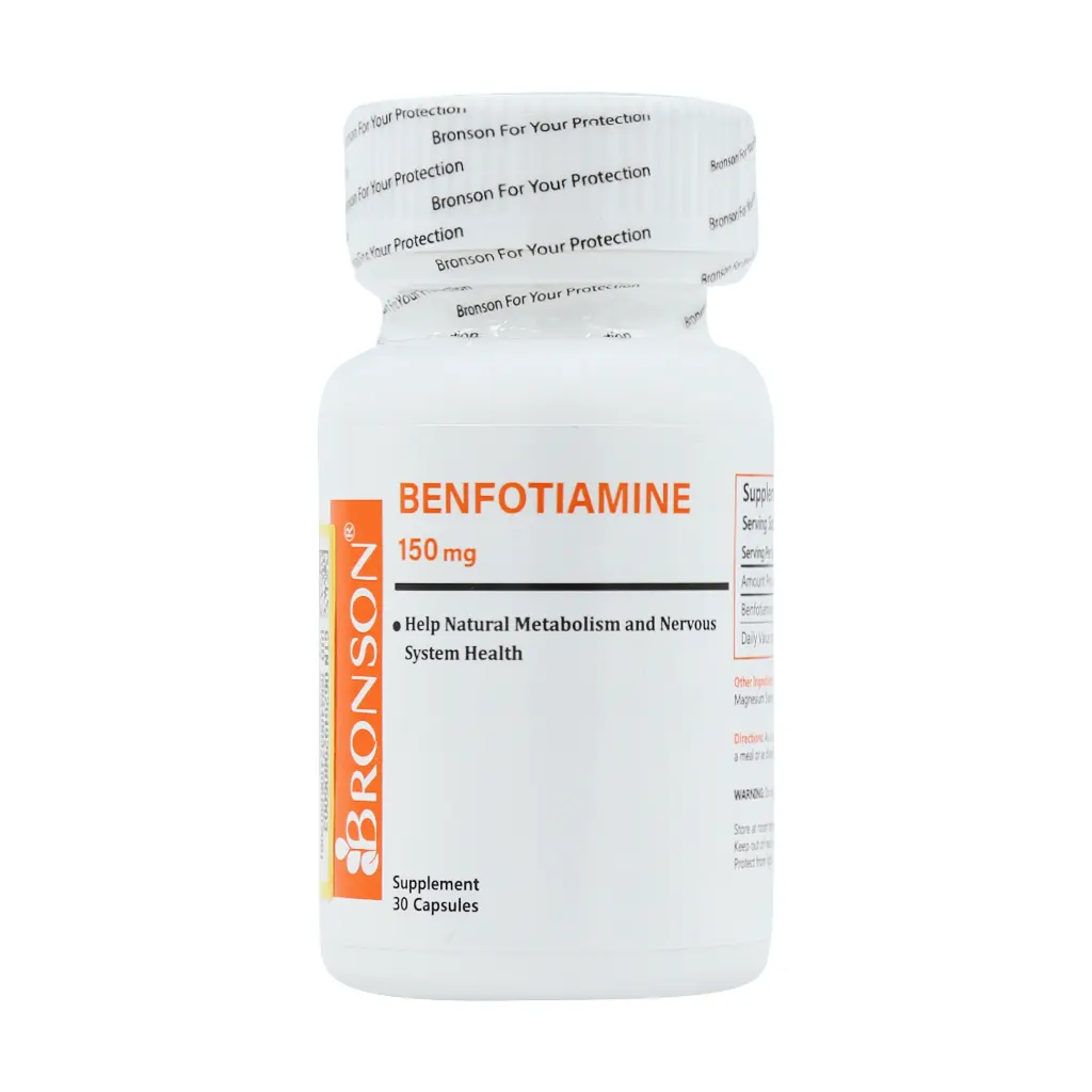 Bronson-Benfotiamine-30-caps کپسول بنفوتیامین 150 میلی گرم برونسون (30 عدد) - تصویر 1